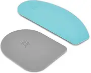 [KitchenAid] KO068OHAQA Gourmet Bowl Scraper, Set of 2, Aqua Sky/SORM Grey