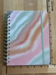 Tie Dye Pattern Spiral Dot Lined Journal Diary Notebook Sticker Sheet NOS
