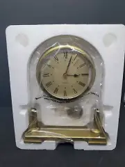 1998 Vintage Quartz Gold Clock. B1