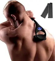 baKblade 2.0 Plus Back Shavers for Men: The DIY Back Hair Shaver for Men with Safety Blade Technology & Ergonomic Handle, Wet or Dry Shaving (Extra Blades Included)