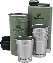 Stanley Stainless Steel Shot Glass and Flask Gift Set