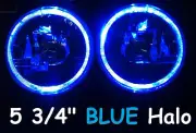 1pr 5 3/4" Semi Sealed Headlights Blue Halo Ford Fairmont Escort Mustang Mach 1 (for: Ford)