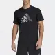 ADIDAS D2M LOGO TEE 男 吸濕排汗短袖上衣 HF7212 S 黑