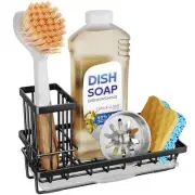Sink Caddy Sponge Holder - Kitchen Sink Organizer with High Brush Holder for ...