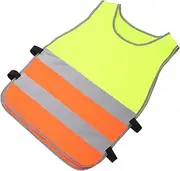 Gatuida Reflective Secure Vest High Visibility Protective Outdoor Vest for Lightweight and Breathable Design for Safe Riding and Family Outings