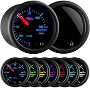GlowShift Tinted 7 Color 15 PSI Turbo Boost/Vacuum Gauge Kit