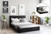 Shangri-La Winslow Gas Lift Bed Frame (Black, Double)