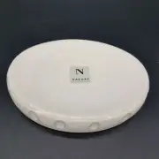 NATORI Soap Dish, Marble Look Bar Soap Holder Oval Soap Sponge Tray Soap Case