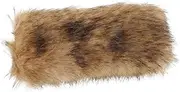[CATIEBYE] Furry Headband Hat Warm Faux Fur Beanie Headband for Women Men Head Warmers