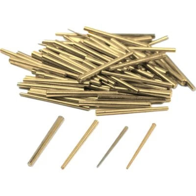 100 Clock Taper Pins Movement Repair Holder Parts Tool - Brass