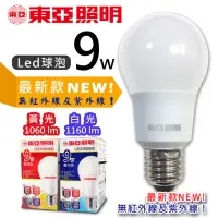 在飛比找momo購物網優惠-【東亞照明】東亞照明9W 節能省電LED燈泡 6入組(白光/