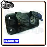 NARVA DUAL USB & CIGARETTE LIGHTER SOCKET 12V ADAPTER NEW CARAVAN 81144BL