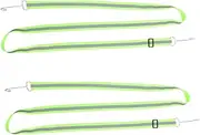 LOORGVEL 2pcs Reflective Tape High Visibility Sew on Safety Webbing Elastic Reflective Ribbon for Travel Camping and Daily Use Bags Clothes Raincoats