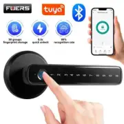 Tuya Fingerprint Lock Smart Door Lock Handle With Fingerprint Password Tuy