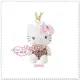 小花花日本精品♥ Hello Kitty 40週年施華洛世奇SWAROVSKI 娃娃絨毛玩偶吊飾 粉67878802
