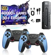 LaoShan 2025 New 4K Game Stick 40,000 Games, Retro Game Console Built-in 40,000+ Games, Plug & Play TV Video Retro Game Stick for Everyone