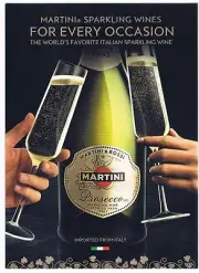 Martini Rossi Sparkling Wine Advertising Bar Distillery Brochure Table Top Sign