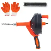 Drain Auger 25 Ft. Plumbing Snake with Drill Attachment Plumbers Snake Drain Clo