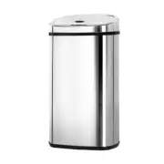 Devanti 50L Stainless Steel Motion Sensor Bin Rubbish Trash Can Automatic Bins