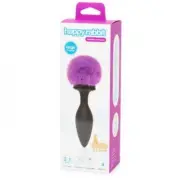 Happy Rabbit Rechargeable Vibrating Butt Plug With Interchangeable Gem And Purpl