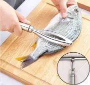 Fish Scale Remover Scaler Scraper Kitchen Peeler Grater Cleaner Tool Gadget