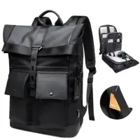 在飛比找momo購物網優惠-【BANGE】多功能型男後背包(後背包 肩背包 手拿包 背包