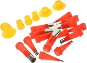 2Sets Caulking Finisher Kit with Base Protective Cover Reusable Nozzle Applicators for Smooth Filling for Home Improvement Projects