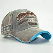 Hbssee- Unisex Cotton Baseball Cap Snap Back Edge Sun Hat Visor Letter Embroidered Headwear Sports Cap Trucker Hat for Outdoor Sports Golf Camping Travelling (Color : ArmyGreen, Size : One Size)