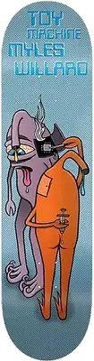 Toy Machine Myles Willard Brain Chip 8.25 Skateboard Deck