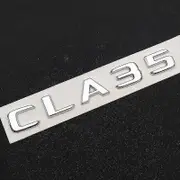 3d Abs Black Car Rear Trunk Badge Sticker Fender Logo Cla35 Turbo 4matic Emblem For Mercedes Cla 35 Amg C118 C117 Accessories Boris CLA35 Chrome Sl...