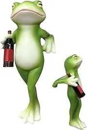Frog Planter Pot Hanger,Frog Cute Planter Pot Hanger Resin Flower Pot Hugger - Animal Creative Frog Figurine Climbing Garden Decor for Yard