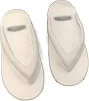 [TOMYEUS] Shark Slippers Summer Slippers Women Casual Massage Durable Flip Flops Beach Sandals Female Wedge Shoes Striped Lady Room Slippers Summer Sandals (Color : White, Shoe Size : 40)