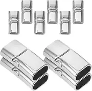 SEWACC 10pcs Jewelry Bracelet Clasp Buckle Jewelry Clasp for Decor DIY Bracelet Connector Clasp Silver