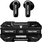 Licensed for Transformers TF-T51 True Wireless Earphone Bluetooth Headphones, Bluetooth Earbud in Ear with HD Mic, 60H Playtime Ear Buds, IPX5 Waterproof Earphones for Android iOS (Black)