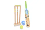 Bluey - Wooden Cricket Set (10 Pieces) Activity Playset, Ages 3+