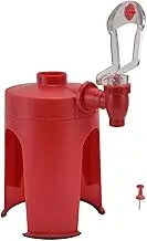 Drink Dispenser, Water Dispenser Mini Automatic Red Upside Down Drink Fountain for Home Travelling Camping Water Soda Beverage