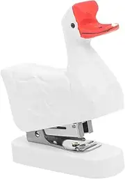 TEMPNAP Wooden Animal Stapler Portable Cartoon Design for Office Student Use Practical File Stapler with Fine Workmanship Decorative Animal Ornament for Desktop