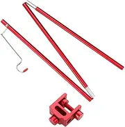 Camping Lamp Stand Aluminum Alloy Light Pole Portable Mini Stand Folding for Travel Hiking Fishing