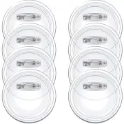 Customizable 2.36 Inch Clear Button Pins - DIY Craft and Badge Maker Set
