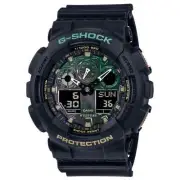 New Casio G-Shock Ana-Digital Rusted Metal Black Resin Strap Watch GA100RC-1A
