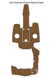 2012 Chaparral 216 Swim Step Platform Cockpit Boat EVA Foam Teak Deck Flooring