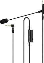 ABLET Boom Microphone Cable - Boompro Gaming Mic Compatible with Sennheiser HD598, HD518, SR, HD599 Headphone - Volume Control for Xbox One, PlayStation PS4 Controller, PC (150CM)