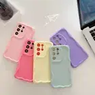 Case For Samsung Galaxy S24 S23 S22 Ultra S21 Shockproof Wavy Bumper Soft Cover