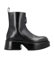 Jil Sander Zipped Ankle Boots 36,37 Black