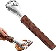 Food Tongs, Precision Steel Grabber, Cat Claw Kitchen Clip, Fun Metal Cooking Clamp with Safety Lock, Easy Grip Food Tools for Breakfast , Catering Event