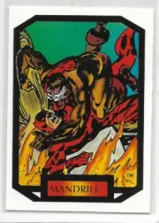 1987 Marvel Colossal Conflicts Non-Sport Card #47 Mandrill