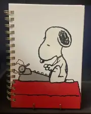 Peanuts Notebook Spiral Journal 8.25" Hardcover Snoopy Charlie Brown- Unused
