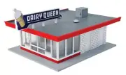 Micro-Mark Walther Cornerstone Vintage Dairy Queen® Structure Kit, HO Scale