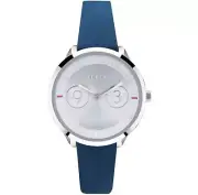 Furla Women's R4251102508 Metropolis Silver Dial Blue Leather Wristwatch