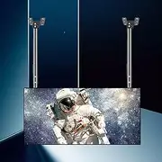 Ceiling TV Mount - Ceiling TV Mount for 55-86 Inch Large LED Screens Suitable, Adjustable Ceiling TV Mount Bracket, Double Bar Adjustable Tilt TV Bracket, VESA 800x400mm